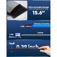 Vente directe d'usine Moniteur portable IPS HD de 15,6 pouces avec une luminosité de 300 nits