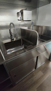 Carrito de Comida Móvil de Acero Inoxidable para Venta Ambulante, Camping, Comercial, Multifuncional, para Helados, Comida Rápida y Café - Product Image 3