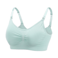 Soutien-gorge d'allaitement sans couture amovible rembourré sur le devant ouvert pour la maternité