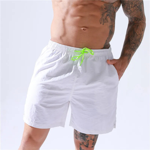 Pantalones cortos de surf personalizados de alta calidad para hombre, nuevo diseño, bañadores de playa con bolsillos, patrón sólido, venta al por mayor - Product Image 6