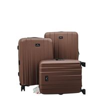 Ensemble de bagages sur mesure, fabrication directe d'usine, grande capacité, 3 pièces, pour hommes et femmes, valise de cabine en PC
