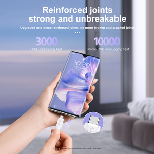 Mindpure Chất Lượng Cao 3A Sạc Nhanh <span class=keywords><strong>Micro</strong></span> Type-C USB Nylon Áo Khoác Cáp Dữ Liệu Cho Android Điện Thoại Di Động Máy Tính Máy In Bện - Product Image 5