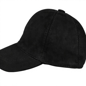 Custom <b>Plain</b> White Suede <b>Baseball</b> <b>Cap</b> Adjustable 6 Panel Hat OEM ODM - Product Image 1