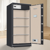 CEQSAFE Coffre-fort intelligent numérique avec empreinte digitale, accès par reconnaissance faciale, tout en acier, pour la maison et le bureau, antivol, WiFi, avec serrure à clé