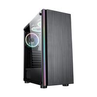 Boîtier PC en verre trempé, configuration de jeu complète avec PC