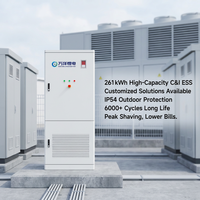 Système de Stockage d'Énergie (ESS) LiFePO4 Haute Tension 233 kWh 261 Batteries 166.4V 314Ah Refroidissement Liquide Hors Réseau IP54 Stockage d'Énergie Commercial et Industriel