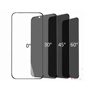 Großhandel 2.5D 9H Datenschutz Anti-Spion Anti-Blaulicht Handy gehärtetes Glas Display-Schutzfolie für iPhone 12 13 14 15 Pro Max