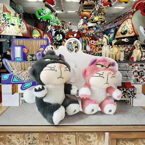 Portachiavi Gatto <span class=keywords><strong>Lucifero</strong></span> Creativo, Ciondolo Borsa Gattino con <span class=keywords><strong>Occhi</strong></span> Inclinati, Piccola Bambola in Cotone PP, Portachiavi Peluche Gatto - Product Image 3