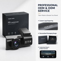 Caméra embarquée personnalisable gratuite avec double objectif avant et arrière pour taxi, enregistreur de conduite 4K, vision nocturne supérieure, capteur G, moniteur de stationnement, dashcam 4K