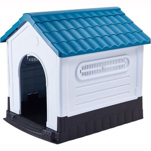Caseta Plegable Moderna para Perros de Plástico para Exteriores, Refugio Sostenible para Mascotas con Diseño Animal para Sala de Estar - Product Image 1