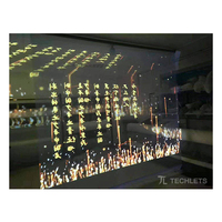 Écran de projection Fenêtre Écran de projection arrière en tissu holographique pour Halloween virtuel et Noël