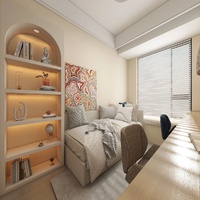 Bureau de direction modulaire en bois, style nordique italien minimaliste, extensible, avec tiroirs de rangement muraux pour bureau à domicile et chambre
