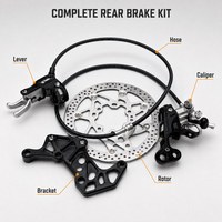 Kit de conversion d'étrier de frein hydraulique arrière CNC Surron Ultra Bee en alliage d'aluminium pour Light Bee LBX Talaria MX4 XXX Haute Performance