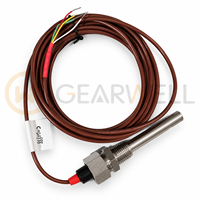Électrode de conductivité CREATEC CON3133-13-5m 0,1 cm-1, sonde de capteur EC en acier inoxydable, filetage 1/2 pouce pour traitement de l'eau par osmose inverse