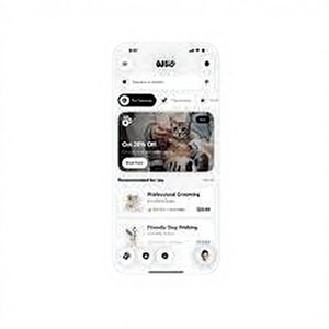 Application de soins et d'entretien des animaux de compagnie pour la réservation de services de toilettage, la gestion des profils d'animaux, des rendez-vous, des soins et des besoins de bien-être. - Product Image 1