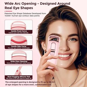 Rechargeable <b>Heated</b> Eyelash Curler <b>USB</b> Electric Eyelash Curling Tool Portable Makeup Tool - Product Image 3
