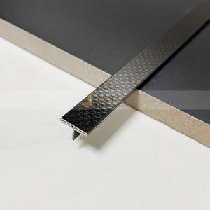 304 Stainless Steel Square Flooring Trim Edging Strip for Apartment <b>Tiles</b>-Waterproof Durable Metal <b>Tile</b> Trim - Product Image 2