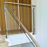 Systèmes de balustrades en verre sans cadre pour balcon intérieur, en acier inoxydable moderne, couleur personnalisée, poteaux de main courante d'escalier résistants à la rouille