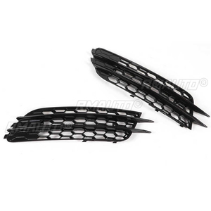 2 pièces pour Audi A6 C7 2012 2013 2014 2015 – Grille de phare antibrouillard avant style RS6 pour pare-chocs avant, cache de ventilation, garniture de remplacement - Product Image 6