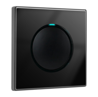 Nouveau design de luxe en or 1 groupe 1 voie interrupteur de lumière rond en verre trempé interrupteurs muraux en or