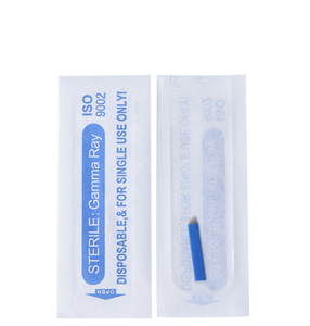 Cuchillas de Microblading U Nano Azules de 0.18 0.20 mm, Agujas Desechables para Tatuaje de Cejas PMU - Product Image 5