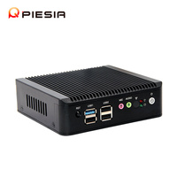 Piesia Celeron J1900 Dual Lan Quad Core Desktop Nano Mini PC RS232 4 * USB X86 Portable Thin Client Router Mini PC