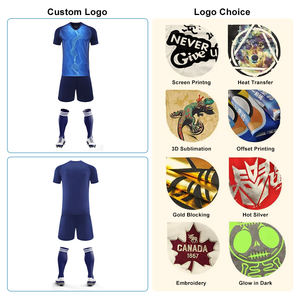 High Quality Custom Logo Printed Football Kit Accessories Football <b>Shirt</b> Maker Men's Adult Soccer Uniform <b>Summer</b> Short - Product Image 2