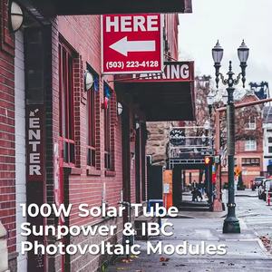 <span class=keywords><strong>แผง</strong></span><span class=keywords><strong>โซ</strong></span>ลาร์<span class=keywords><strong>เซลล์</strong></span>ทรงกระบอก OEM สีดำล้วน ประสิทธิภาพสูง SunPower 100W สำหรับเสาไฟถนนพลังงานแสงอาทิตย์ - Product Image 5