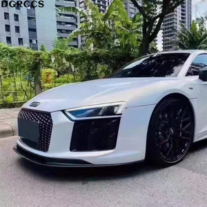 Pour <span class=keywords><strong>AUDI</strong></span> R8 2017-2024 V Style Véritable fibre de carbone Spoiler avant sport Pelle de carrosserie avec installation facile pour Spyder 5.2 - Product Image 6