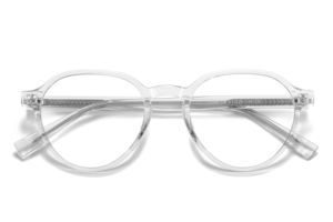 Gafas ópticas de montura redonda neutra TR90 con luz antiazul Colores opcionales de montura negro rojo marrón - Product Image 3