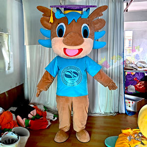 Trang phục <span class=keywords><strong>mascot</strong></span> hình rồng dễ thương mới về, chất liệu EVA, lý tưởng cho cosplay trường học, lễ hội hóa trang, có size XL - Product Image 1
