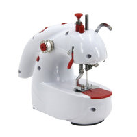 Machine à coudre portable à plat pour la maison/les voyages avec aiguille simple en ABS pour la couture de t-shirts et de chaussettes à usage domestique