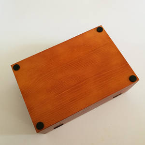 Cadeau de Noël parfait Amzcraft Style américain boîte de rangement décorative en bois écologique peu encombrante pour bijoux lettres décor - Product Image 3