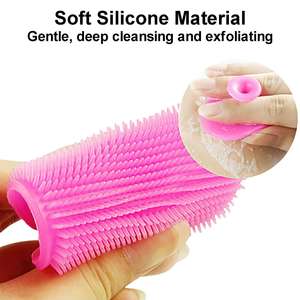 सिलिकॉन फेस वॉश ब्रश सक्शन कप उठाने वाले बच्चे के त्वचा बाथरूम के सामान को साफ करने के लिए सिलीकोन फेस वॉश ब्रश - Product Image 5
