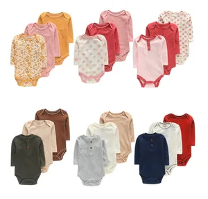 Pagliaccetto Unisex vestiti per bambini tutina in cotone vestiti per neonati regalo per ragazzi 0-24 mesi pagliaccetto a maniche lunghe per neonato