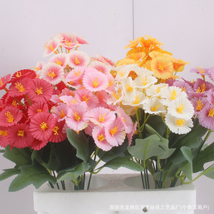 Bouquet de fleurs artificielles Morning Glory en soie mélangée pour la décoration de la maison, les mariages et l'extérieur - Product Image 3