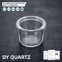 Creuset conique en quartz fondu résistant à la chaleur 1200°C, pot de fusion en verre de silice conique pour analyse chimique en laboratoire, taille personnalisée