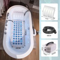 Alfombrilla de Baño de Burbujas de PVC, Colorida, Silenciosa, con Luces de Hidroterapia, Control Remoto, 6 Velocidades Ajustables, Burbujas Duraderas