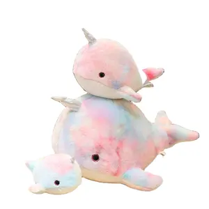 Wholesale Lovely Narwhal unicorn stuffed animal anime plush toys Gifts for Home Decoration