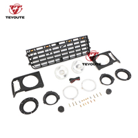Calandre avant chromée modifiée TEYOUTE avec cadre de feux de coin pour Land Cruiser LC62 FJ62 1988-1991 – Amélioration