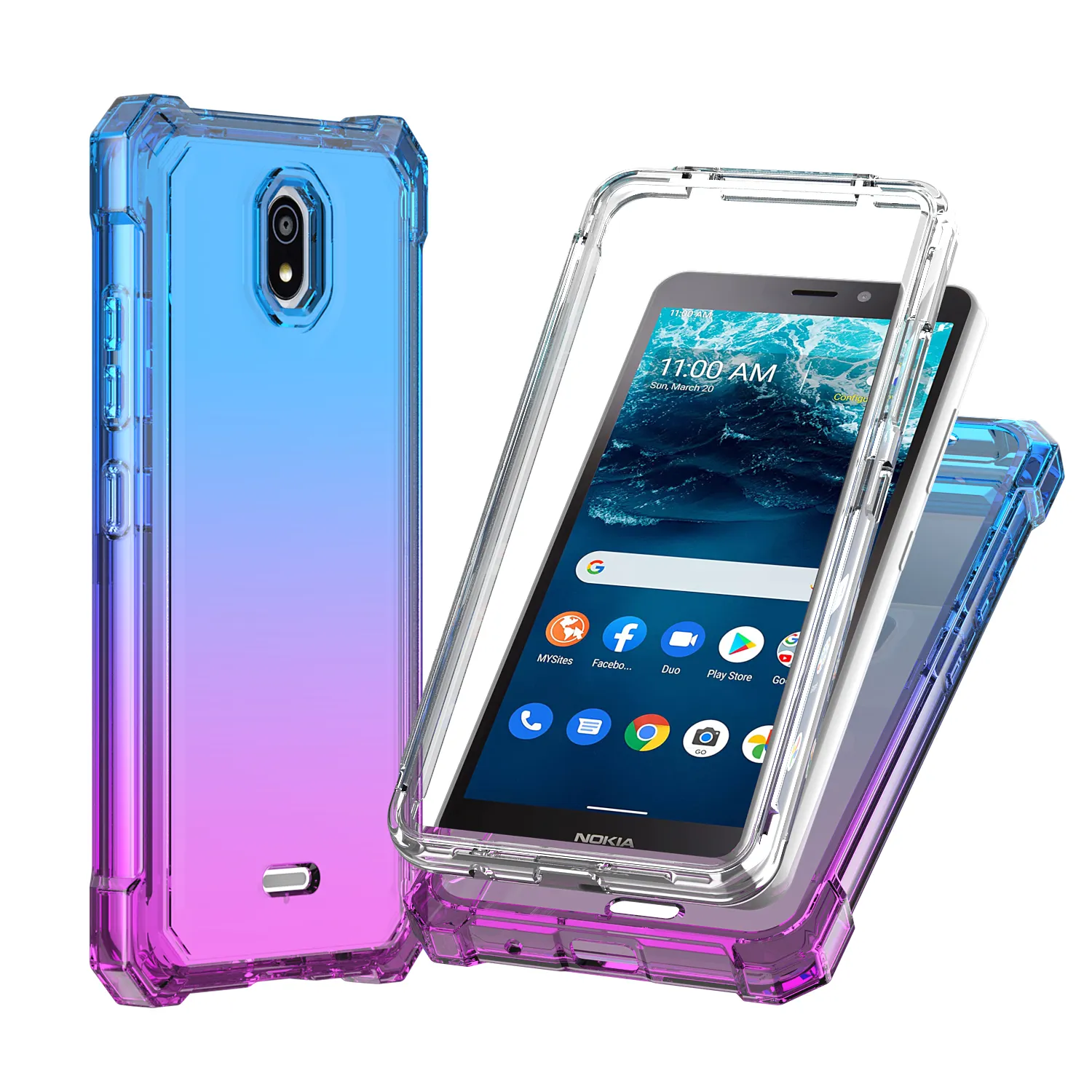 For TCL Stylus 5G 30Z 40SE Build in Full Cover Cellphone Case ; For Nokia C300 C200 C100 Mobilephone Case