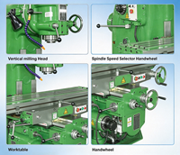 Fraiseuse verticale X5032, fraiseuse universelle de moyenne capacité, vente chaude, fraiseuse à métal avec prix d'usine