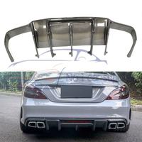 Pour 2012-2018 Mercedes Benz CLS 63 diffuseur arrière W218 W219 C257 modèle R en Fiber de carbone