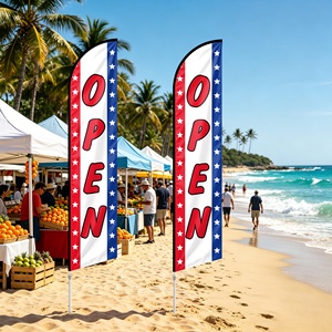 Bandera de Pluma Personalizada con Logotipo de Fábrica, Bandera de Playa, Bandera de Hoja, Bandera de Lágrima, Pancarta Promocional para Negocios al Aire Libre - Product Image 5