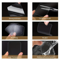 Cinta de Montaje Transparente Reutilizable, Adhesivo Acrílico de Doble Cara Lavable para Montaje en Pared sin Taladrar, Pantallas, Bricolaje y Suministro OEM