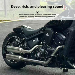 Tubo di Scarico Completo Modificato Benda Black Flag 500/950, Doppia Uscita Sinistra e Destra, Suono Profondo e Basso, Parte di Modifica <span class=keywords><strong>Moto</strong></span> - Product Image 3