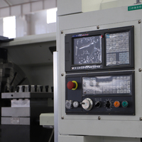 Grand tour horizontal CNC CK61100 pour la découpe de métaux, adapté à l'usinage de plaques à bride de grande taille