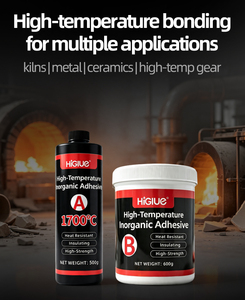 Adesivo Inorganico HiGlue Resistente alle Alte Temperature 1700 ° Colla Ceramica Isolante ad Alta Resistenza <span class=keywords><strong>C</strong></span> - Product Image 6