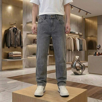 Jean en denim coupe droite taille haute vintage Gallant Slim pour enfants de 10 à 15 ans, poches extensibles, tissu doux