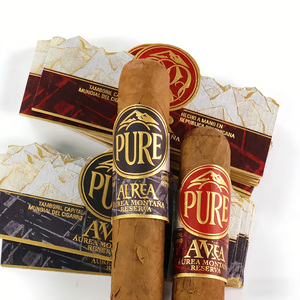 Bandes de cigares en papier d'art doré de haute qualité, impression personnalisée, emballage d'étiquettes de cigares en feuille d'or - Product Image 1